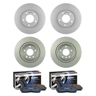 Bosch® - QuietCast™ Premium Front and Rear Brake Kit with Organic Pads