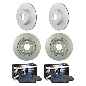 Bosch® - QuietCast™ Premium Front and Rear Brake Kit with Organic Pads
