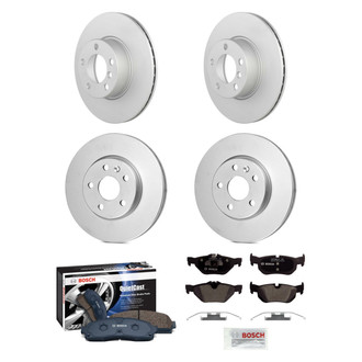 Bosch® - QuietCast™ Premium Front and Rear Brake Kit with Organic Pads