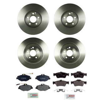 Bosch® - QuietCast™ Premium Front and Rear Brake Kit with Organic Pads
