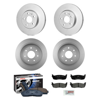 Bosch® - QuietCast™ Premium Front and Rear Brake Kit with Ceramic Pads