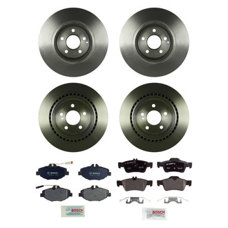 Bosch® - QuietCast™ Premium Front and Rear Brake Kit with Organic Pads