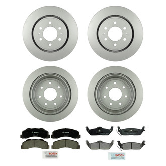 Bosch® - QuietCast™ Premium Front and Rear Brake Kit with Ceramic Pads