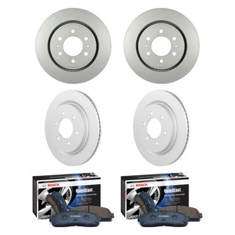Bosch® - QuietCast™ Premium Front and Rear Brake Kit with Ceramic Pads