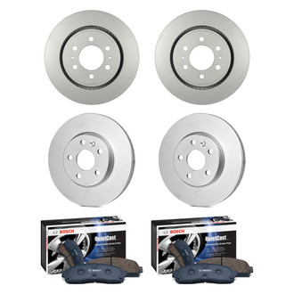 Bosch® - QuietCast™ Premium Front and Rear Brake Kit with Ceramic Pads