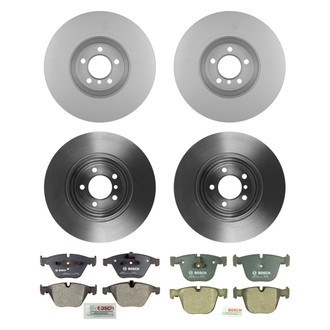 Bosch® - QuietCast™ Premium Front and Rear Brake Kit with Organic Pads