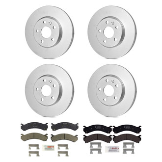 Bosch® - QuietCast™ Premium Front and Rear Brake Kit with Ceramic Pads