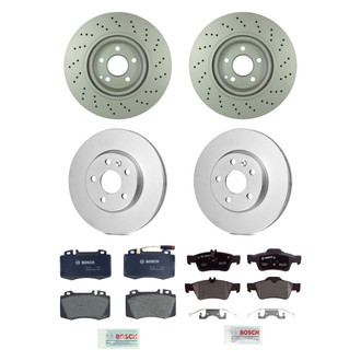 Bosch® - QuietCast™ Premium Front and Rear Brake Kit with Organic Pads