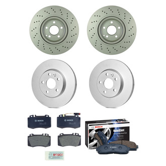 Bosch® - QuietCast™ Premium Front and Rear Brake Kit with Organic Pads