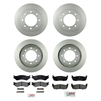 Bosch® - QuietCast™ Premium Front and Rear Brake Kit with Ceramic Pads