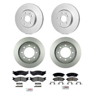 Bosch® - QuietCast™ Premium Front and Rear Brake Kit with Ceramic Pads