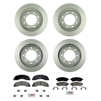 Bosch® - QuietCast™ Premium Front and Rear Brake Kit with Ceramic Pads