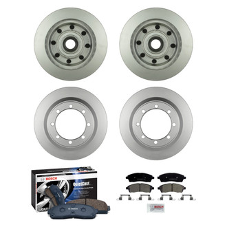 Bosch® - QuietCast™ Premium Front and Rear Brake Kit with Ceramic Pads