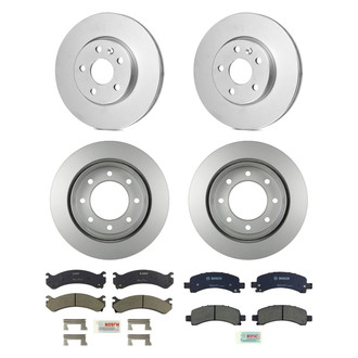 Bosch® - QuietCast™ Premium Front and Rear Brake Kit with Ceramic Pads