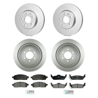 Bosch® - QuietCast™ Premium Front and Rear Brake Kit with Ceramic Pads