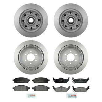 Bosch® - QuietCast™ Premium Front and Rear Brake Kit with Ceramic Pads