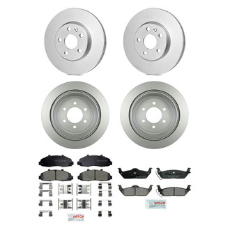 Bosch® - QuietCast™ Premium Front and Rear Brake Kit with Ceramic Pads