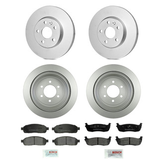 Bosch® - QuietCast™ Premium Front and Rear Brake Kit with Ceramic Pads