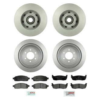 Bosch® - QuietCast™ Premium Front and Rear Brake Kit with Ceramic Pads