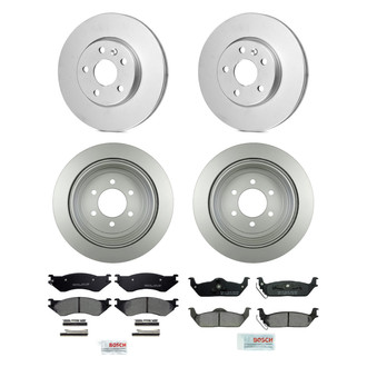 Bosch® - QuietCast™ Premium Front and Rear Brake Kit with Ceramic Pads