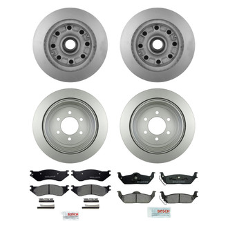 Bosch® - QuietCast™ Premium Front and Rear Brake Kit with Ceramic Pads