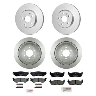 Bosch® - QuietCast™ Premium Front and Rear Brake Kit with Ceramic Pads