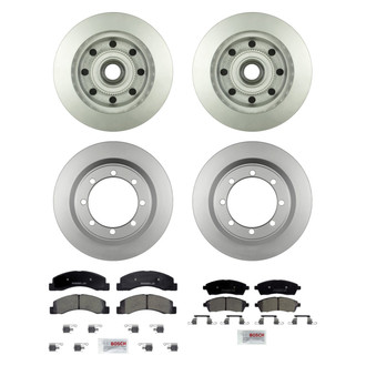 Bosch® - QuietCast™ Premium Front and Rear Brake Kit with Ceramic Pads