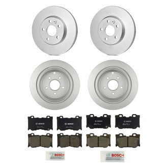 Bosch® - QuietCast™ Premium Front and Rear Brake Kit with Organic Pads