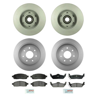 Bosch® - QuietCast™ Premium Front and Rear Brake Kit with Ceramic Pads