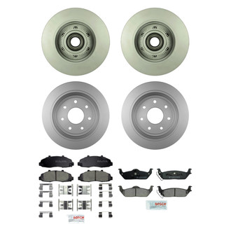 Bosch® - QuietCast™ Premium Front and Rear Brake Kit with Ceramic Pads