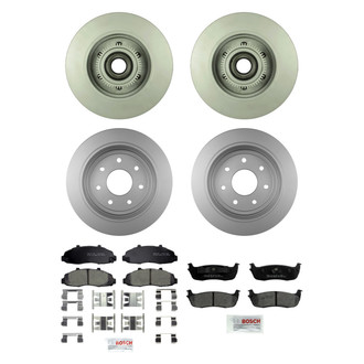Bosch® - QuietCast™ Premium Front and Rear Brake Kit with Ceramic Pads