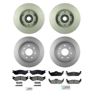 Bosch® - QuietCast™ Premium Front and Rear Brake Kit with Ceramic Pads