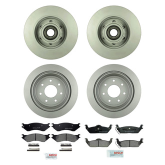 Bosch® - QuietCast™ Premium Front and Rear Brake Kit with Ceramic Pads