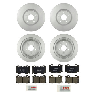 Bosch® - QuietCast™ Premium Front and Rear Brake Kit with Organic Pads