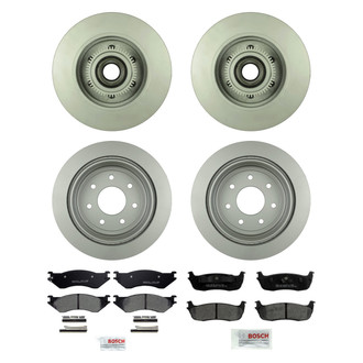Bosch® - QuietCast™ Premium Front and Rear Brake Kit with Ceramic Pads