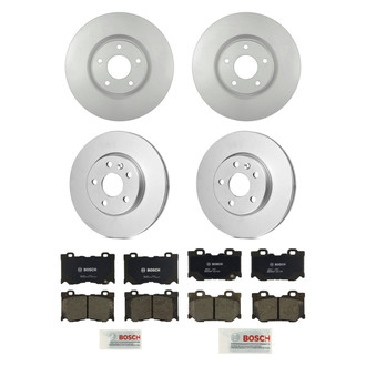 Bosch® - QuietCast™ Premium Front and Rear Brake Kit with Organic Pads
