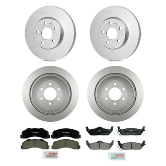 Bosch® - QuietCast™ Premium Front and Rear Brake Kit with Ceramic Pads