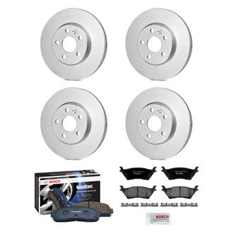 Bosch® - QuietCast™ Premium Front and Rear Brake Kit with Ceramic Pads