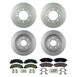 Bosch® - QuietCast™ Premium Front and Rear Brake Kit with Organic Pads