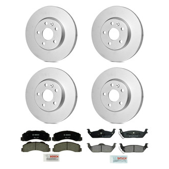 Bosch® - QuietCast™ Premium Front and Rear Brake Kit with Ceramic Pads