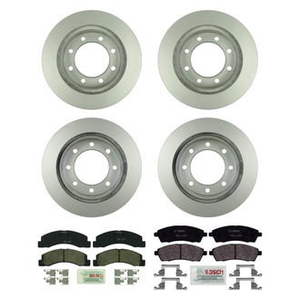 Bosch® - QuietCast™ Premium Front and Rear Brake Kit with Organic Pads