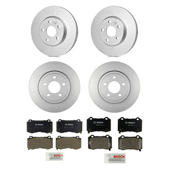 Bosch® - QuietCast™ Premium Front and Rear Brake Kit with Organic Pads