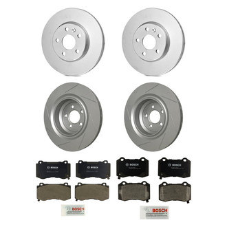 Bosch® - QuietCast™ Premium Front and Rear Brake Kit with Organic Pads