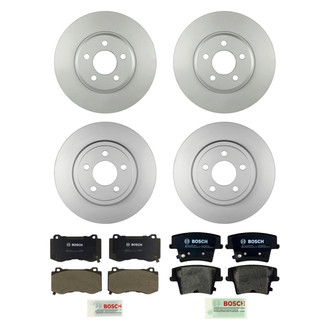Bosch® - QuietCast™ Premium Front and Rear Brake Kit with Organic Pads