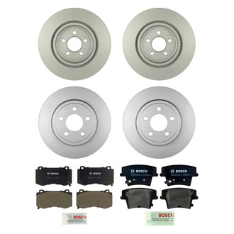 Bosch® - QuietCast™ Premium Front and Rear Brake Kit with Organic Pads