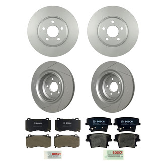 Bosch® - QuietCast™ Premium Front and Rear Brake Kit with Organic Pads