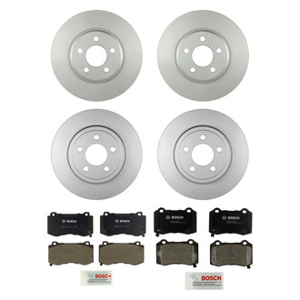 Bosch® - QuietCast™ Premium Front and Rear Brake Kit with Organic Pads