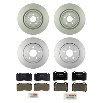 Bosch® - QuietCast™ Premium Front and Rear Brake Kit with Organic Pads