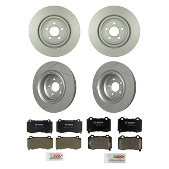 Bosch® - QuietCast™ Premium Front and Rear Brake Kit with Organic Pads