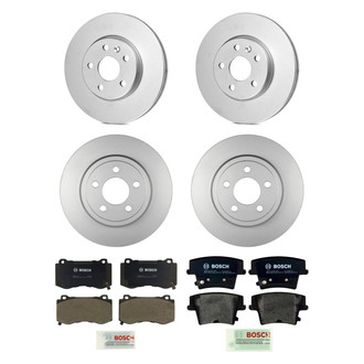 Bosch® - QuietCast™ Premium Front and Rear Brake Kit with Organic Pads